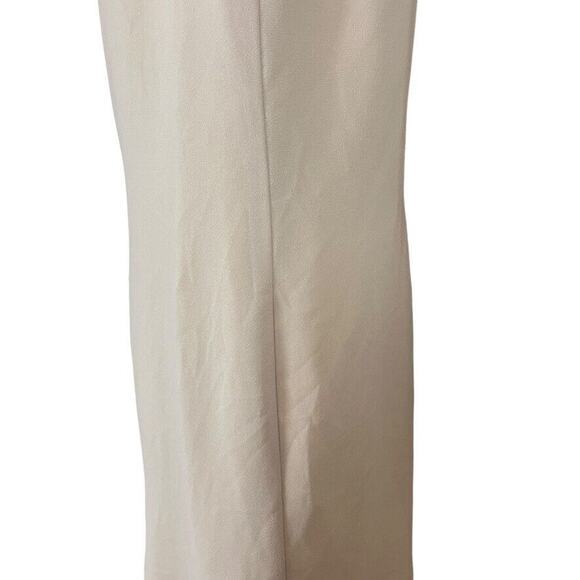 David's Bridal Womens Mother of the Bride Beaded Neutral Taupe Dress sz 16 WP - Picture 9 of 16